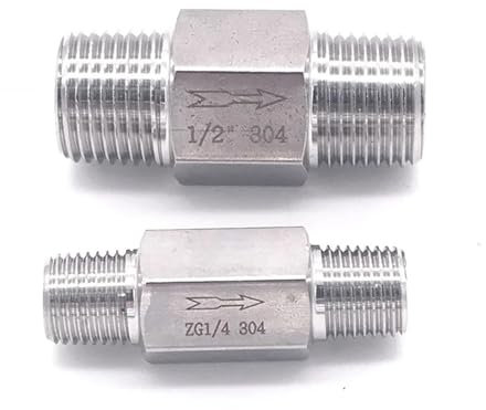 1 STÜCKE Rückschlagventil 1/4 3/8 1/2 Außengewinde Edelstahl 304 Säurebeständiges pneumatisches hydraulisches Einweg-Einzelrückschlagventil(3/4)
