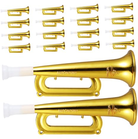 GLSTOY 18 Pollici Trombette da in Plastica per Eventi Sportivi e Feste per Calcio Compleanni e Concerti Strumento Rumoroso Resistente e Facile da Usare
