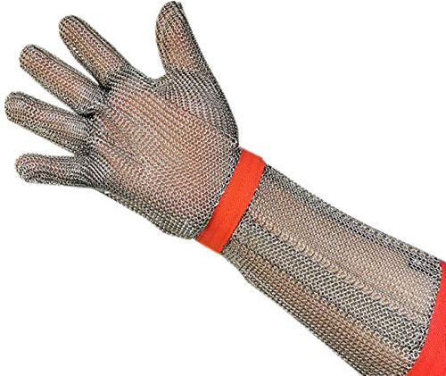 Schnittfeste Handschuhe Proof 304 Stahl Erweiterte Arm Sicherheit Arbeit Für Outdoor Kochen SML Lebensmittel Grade Schutz