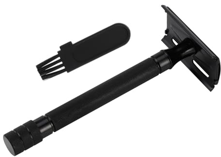 VICASKY Manueller Rasierhobel Sicherheitsrasierer Aus Metall Langlebiger Gesichtsrasierer Mit Pinsel Ergonomischer Griff Für Männer Und Frauen