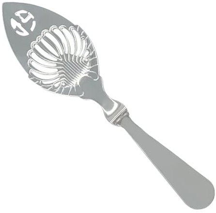 Cucchiaio assenzio - assenzio, barra cava di servizio spaccata, strumento in acciaio | Utensile da cocktail perforato per cucina, bar, catering, buffet, preparazione bevande, zucchero rituale