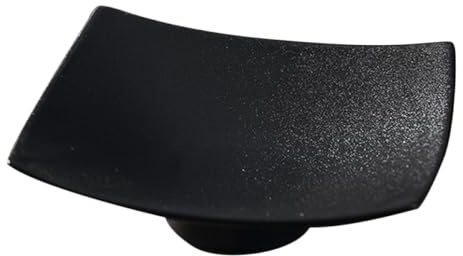 BESPORTBLE Plat de Service Carré en Céramique Mat, Assiette Haute Résistante la Chaleur, Vaisselle Créative pour Dîner et Présentation, Adaptée aux Desserts et Salades, Facile à Nettoyer,