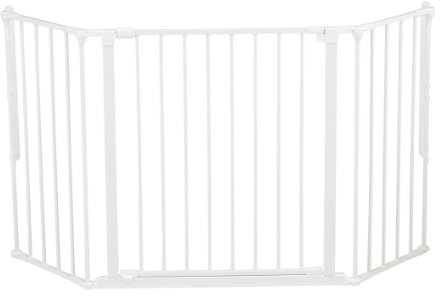 BabyDan Flex M, 90-146 cm, Treppenschutzgitter/Raumteiler, Weiß, Made in Denmark - Babygitter/Schutzgitter (Haustierschutzgitter/Hundeabsperrgitter/Hundelaufstall)