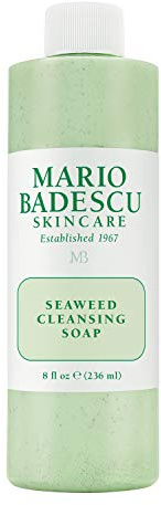 Mario Badescu Seaweed Cleansing Soap for All Skin Types |Creamy Cleanser that Gently Exfoliates |Formulated with Seaweed Grains & Bladderwrack Extract, 8 Fl Oz