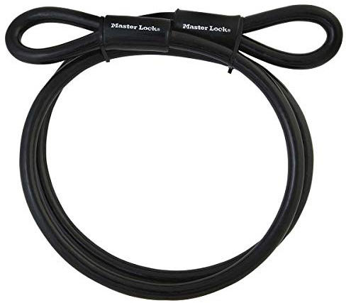 Master Lock 72EURD Stålkabel med dubbel ögla för cykellås och annat, 4,5 m