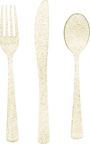 Unique Party- Lot de Couverts en Plastique, 63650