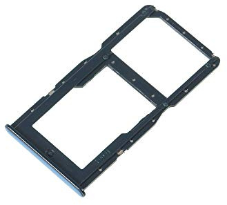 jbTec SIM-Tray/SD-Card kompatibel mit Huawei P30 Lite/New Edition/Premium - Kartenhalter Single Blau