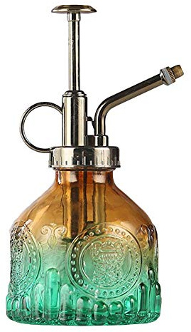 Easy-topbuy Retro Glass Spray Bottle 200ML, Plant Mister Sprayer Flower Glass Watering Can For Indoor Potted Terrariums, Anti-slip Water Spray Bottle With Plastic Nozzle