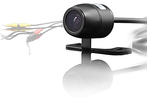 Erisin Universal Auto Retromarcia Universale HD Visione Notturna Telecamera di Retromarcia, Impermeabile Backup 18mm Mini 120 Visualizzazione a Colori CCD Backup Camera Grandangolare per auto