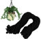 Kuaman total 30M Soft Cotton Rope Durable Rope Macrame Cord for Multipurpose DIY Arts, Crafts, Wrapping, Decoration, Cotton Cord, Garden Twine (Black Diameter 4MM)