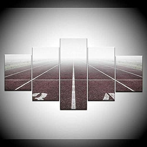 5 Stück Leinwand Wandkunst Schlafzimmer Leichtathletik Nebelbahn Sport Hd Drucke Modular 5 Bilder Wandkunst Wohnzimmer Home Decoration Poster Moderne Kunstwerke Mit Rahmen 150 X 100 Cm