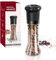 CIRCLE JOY Salt and Pepper Grinder, Manual Pepper Mills Grinder with Adjustable Ceramic Blades, Glass Body 6.35OZ Shaker for Kitchen BBQ, No Salt/Pepper Included