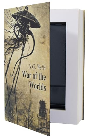 getDigital Buch-Tresor Krieg der Welten - War of the Worlds Buchattrappe, Geheimversteck in Buch-Optik für Wertsachen, Buchsafe, getarnte Geldkassette, versteckter Safe