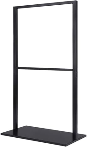 Plakatwand-Schild, bodenstehender Plakatständer aus Metall, Werberekrutierungsdisplayhalter für Unternehmen, Messen, Büros, Supermärkte, Einkaufszentren (Farbe: Schwarz, Größe: 50