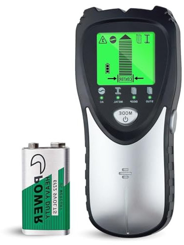 4 in 1 Stud Finder Wall Scanner, 2025 Newest Electronic Electronic Wall Finder Stud Sensor with LCD Display & Audio Alarm,Stud Detector Beam Joist Finder for Wood Wire Metal Stud Cable Joist Detection