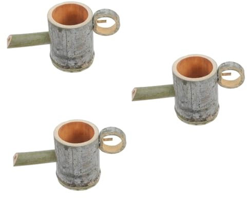 Alipis 3St Wasserzubehör aus Bambus Wasserfontäne Zen-Gartenbrunnen Teichpumpe tauchfähig Pajaros Gartenaccessoire Zierbrunnen für den Garten Terrassenbrunnen Kleiner Gartenbrunnen