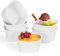 FoiiLiio 6 Ramequines de Cerámica,210ml Moldes para Soufflé,Ramequines de Porcelana,Tazones de crema,plato de tarta de cerámica,Cuencos pequeños de cerámica creme brulee,Blanco,Cuadrado