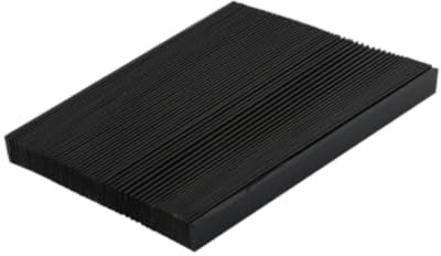 Baoblaze CNC Machine Accordion Cover Accordion Bellow Cover Stretch Length 1.5 M Folding Oilproof Smooth Texture Milling Machine Guard, 27cm