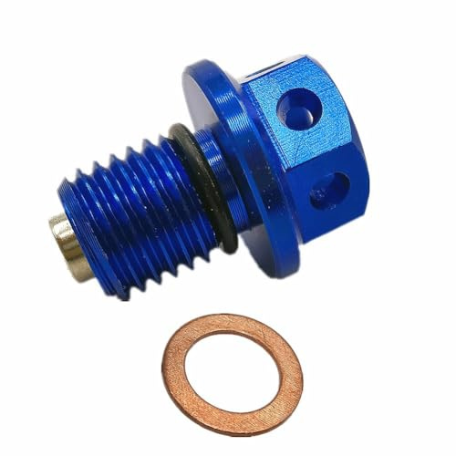 Besshepplo Tornillo de Drenaje de Aceite de 12 mm con función magnética Que Garantiza la protección y el Rendimiento del Motor (Azul)
