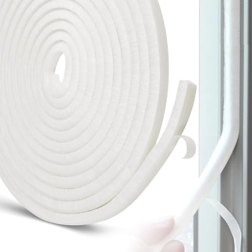 Burlete autoadhesivo para puertas y ventanas, burlete de sellado de cepillo, tapón de aire para ventana corredera, fieltro de alta densidad, reducción de ruido y polvo, aislamiento térmico