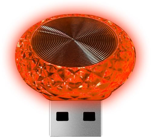 Luce LED per interni auto, mini lampada d'atmosfera USB, decorazione notturna colorata, accessori per illuminazione ambientale, luce LED portatile per decorazione interna del veicolo, illuminazione