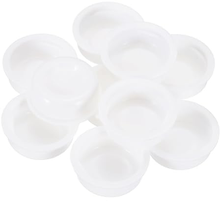 PATIKIL 100 Pcs Mailing Tube Plastic End Caps 1.1 ID PE Round Cardboard Shipping Tube Lids White Protective Poster End Caps for Paper Documents Artwork Storage