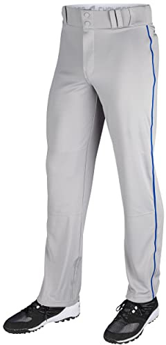 Champro Pantalones de béisbol para Hombre con Tres Coronas, Parte Inferior Abierta, para Adultos, con Tubo Lateral/Trenza