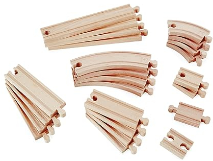 Hape Eisenbahnwelt Großes Schienenausbauset, 24 Teile, ab 3 Jahren