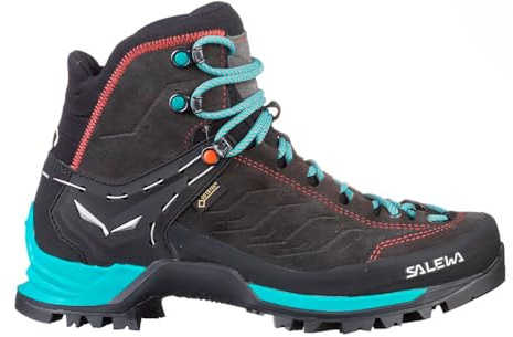 Salewa WS Mountain Trainer Mid Gore-TEX trekking- och vandringskängor, Magnet/Viridian Green, 40 EU