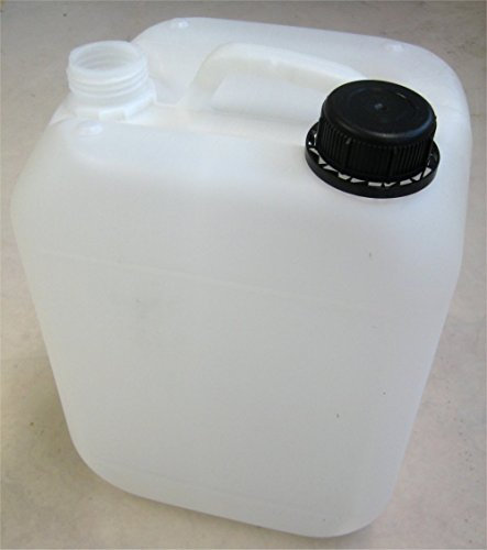 5 x apilables Bidón 10 L PE – Nuevo – Sin Usar – con tapa negro