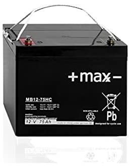 Akku kompatibel CPC75-12LW 12V 75Ah zyklisch AGM Batterie wiederaufladbar