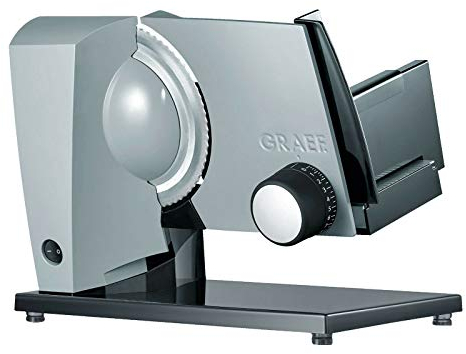 GRAEF. Allesschneider Sliced Kitchen S 11120 Twin - Metallmaschine 170 Watt Leistung Edelstahlmesser Safety-Verschluss Kindersicherung Made in Germany