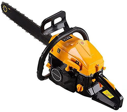 Tronçonneuse à bois professionnelle 52 cc 58 cc à essence avec guide de 50 cm et chaîne de 0,825,5 cm