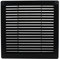 VONLIS® Lüftungsgitter Abluftgitter Lamellengitter Kunststoff eckig 200 x 200 mm anthrazit/graphit