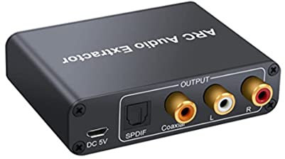 NATEFEMIN Micro USB HDMI ARC Audio Extractor Digital DAC to RCA Coax SPDIF 3.5MM Converter Adapter Accessory Part
