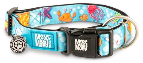 Max & Molly Gotcha! Smart ID Hundehalsband - Blue Ocean, XS