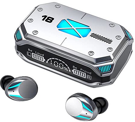 Desikixudy 1 juego M41 Auriculares Bluetooth Auriculares de juego Auriculares Touch Wireless Auriculares In-Ear con pantalla digital inteligente