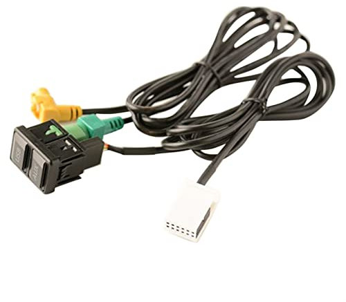 BTFWM Cavo interruttore USB AUX for auto Adattatore audio USB RCD510 RNS315, for Passat B6 B7, for Golf 5 MK5, for Golf 6 MK6, for Jetta 5 MK5 Adattatori per ingressi audio-video