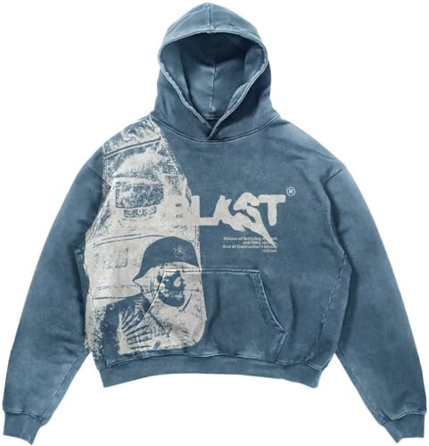 Silver Basic Felpa Uomo con Cappuccio Unisex Hip Hop a Maniche Lunghe Oversized Sweatshirt Hip Hop Coppia Maglione Abbigliamento Sportivo