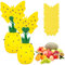 2 Stück Fruchtfliegenfalle, Fruchtfliegenfalle für Küche mit Gelbsticker,Obstfliegenfalle Innenbereich,Fruchtfliegen Falle mit Lockstoff,Fruchtfliegenfalle für Küche/Wohnzimmer/Anlage