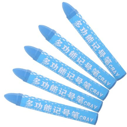 HEALEEP 5 Stück Reifenmarkierung Stiftmarker Reifenkreide Reifenlackmarker Autolackmarker Blue Wachs