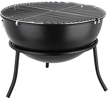 MRVAKDYDI Gril BBQ avec Support Couvercle à Charbon de Bois Réchaud de Camping d'extérieur de Table de Bureau, idéal for Les Pique-niques, Les fêtes de Jardin, Les barbecues