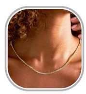 DORANA 925 Sterling Silber Plattiert Kette Halskette Damen 3mm Dicke Ausbleichsicher Kubanische Kette Für Frauen Cuban Halskette Schmuck 16/18/20/22/24 Zoll