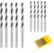 10 PCS Ensemble de Forêts Bois 3mm Mèche Bois Longue Mèche Spirale Hélicoïdale Professionnel Travail du Bois pour Bois Tendre et Bois Dur
