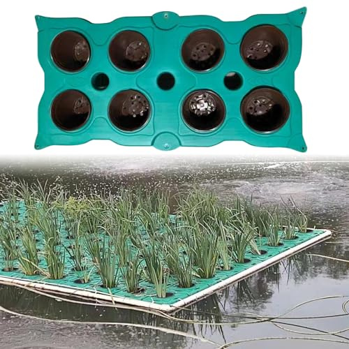 Panier de jardinière flottant pour bassin, grande île pour plantes aquatiques, améliore les bassins à koï et à poissons, panier de jardinière flottant pour bassin, île flottante pour plantes