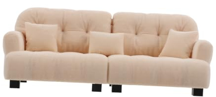 HONMEET Kleiner Sofa Puppenhausmöbel Plüschsofa Miniatur Spielzeug Wohnzimmermöbel Für Puppenhaus Zubehör