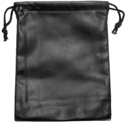 QUARKZMAN Borsa Per Cuffie, Borsa Portatile Per Cuffie, Borsa Protettiva Per Cuffie Da Viaggio, Borsa Morbida Con Cordino In Pelle PU Per Over-Ear Per La suola, Nero, S