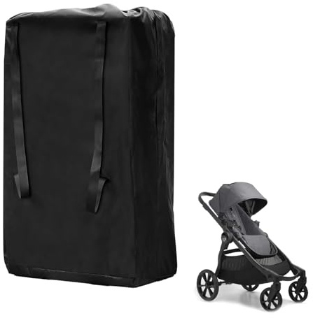 Bolsa Carro Bebe,Universal Bolsa de Transporte Cochecito Bebé Bolsas Impermeable de Viaje para Avión,Bolsas de Viaje para Cochecito,Impermeable Funda Silla Paseo para Coche Infantil, con Correa,Negro
