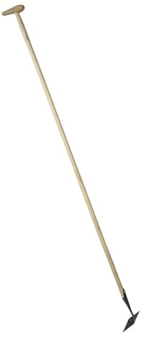 Dewit Diamond Hoe with P-Grip Handle-Long Handle Garden Hoe with Forged Steel Diamond Head – 4 Sharp Edges – Weed Without Bending – Push & Pull Action - Head: 2 L x 8 W; Total 74 L; 3.5lbs