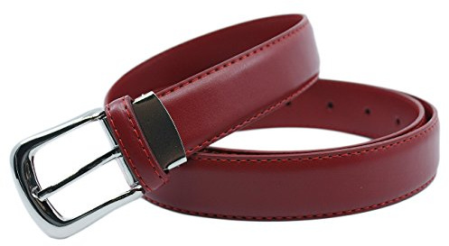 YEHMAN Klassischer 3 cm breiter Gürtel aus Rindspaltleder, verstellbar, silberfarbene Dornschließe 120 cm